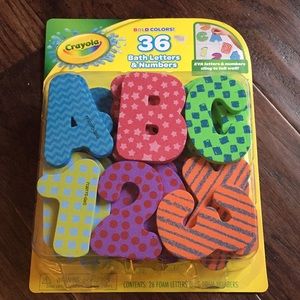 New crayola bath letters & numbers 36 count